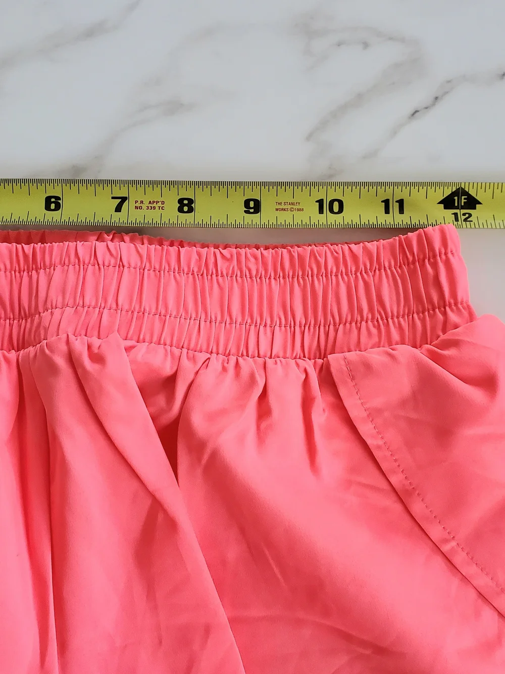 Gap Kids Girl's Quick-Dry Butterfly-Hem Run Shorts Sz. XL (12) Pink EUC